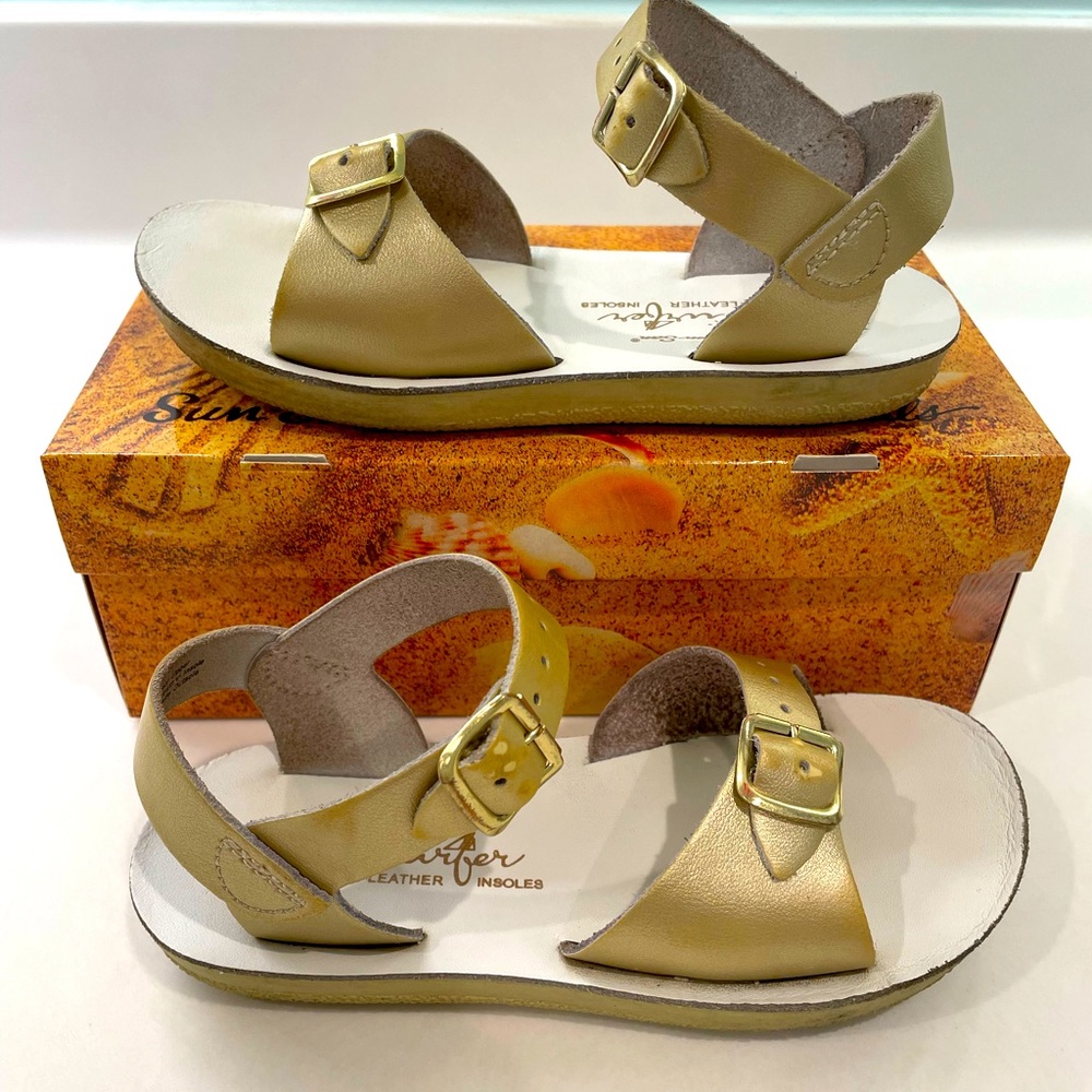 Saltwater Sun-San Gold Surfer Toddler Sandals